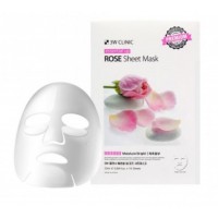 3W Clinic Тканевая маска для лица на основе экстракта розы Essential Up Rose Sheet Mask