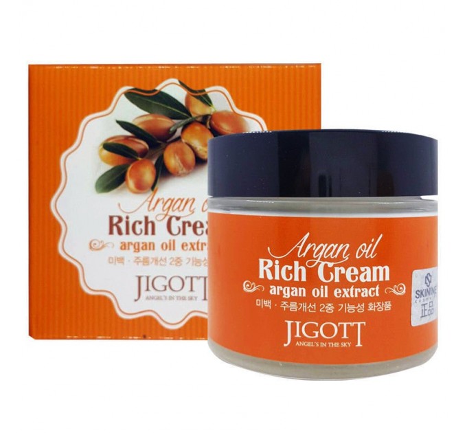 Jigott Крем для лица с маслом Арганы Argan Rich Cream