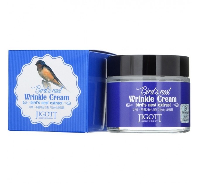 Jigott Крем для лица с экстрактом ласточкиного гнезда Bird's Nest Wrinkle Cream