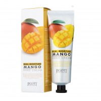Jigott Крем для рук увлажняющий с экстрактом манго Real Moisture Mango hand cream