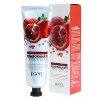Jigott Крем для рук увлажняющий с экстрактом граната Real moisture Pomegranate hand cream