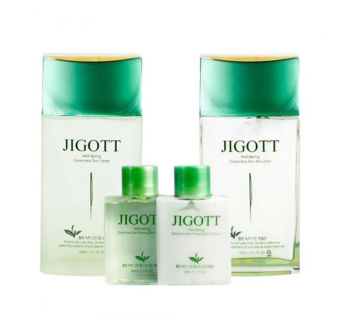 Jigott Набор для мужчин с экстратом зелёного чая Well-being Greentea For Man 2 set
