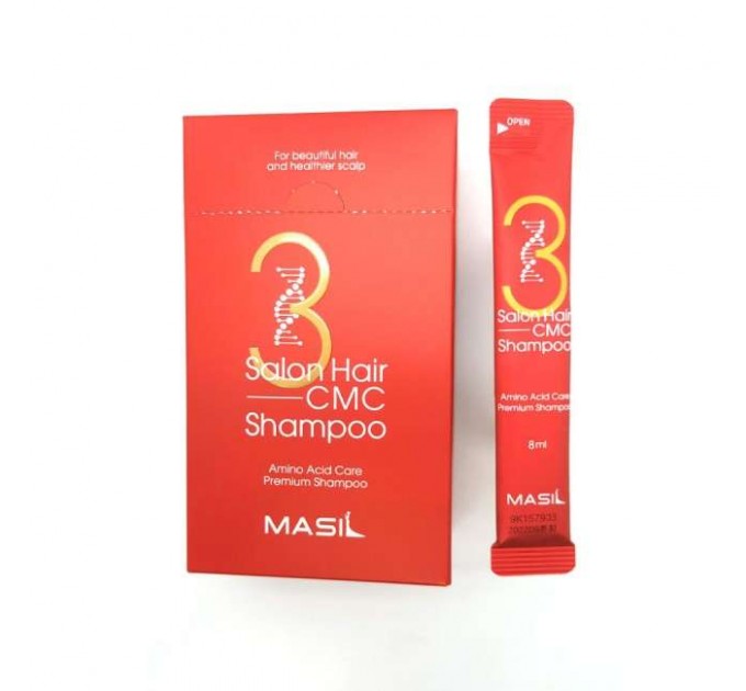 Masil Шампунь для волос профессиональный восстанавливающий с аминокислотами 3 Salon Hair CMC Shampoo, 8ml